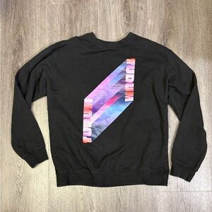 Netflix Black Crewneck Pull Over Tudum Tudum Trendy Binge Watch Unisex Size XL